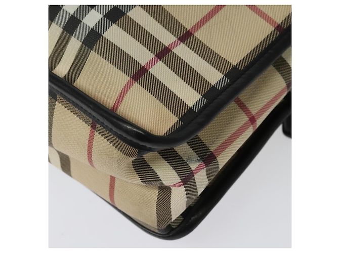 Borsa a spalla Nova Check in PVC beige Auth 133569 di BURBERRY - vista 16