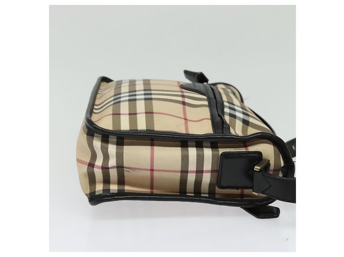 Borsa a spalla Nova Check in PVC beige Auth 133569 di BURBERRY - vista 4
