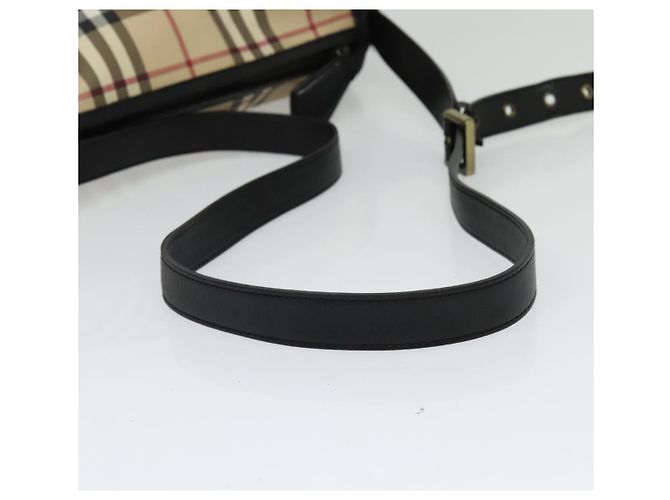 Borsa a spalla Nova Check in PVC beige Auth 133569 di BURBERRY - vista 7