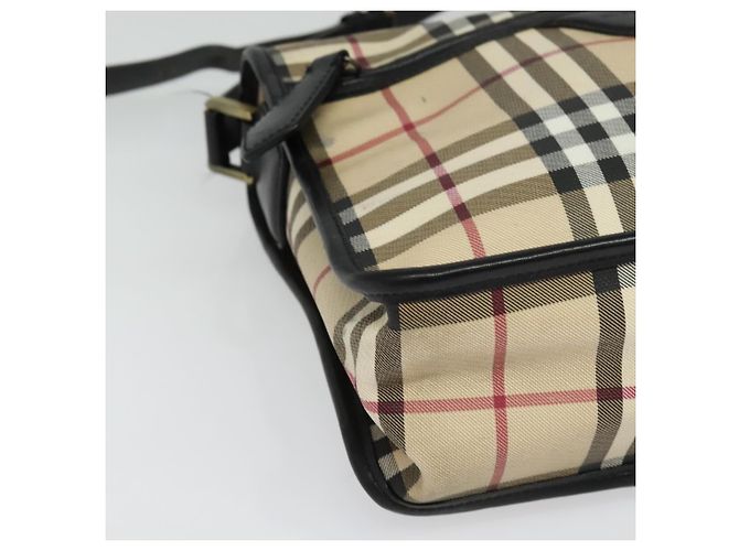 Borsa a spalla Nova Check in PVC beige Auth 133569 di BURBERRY - vista 9