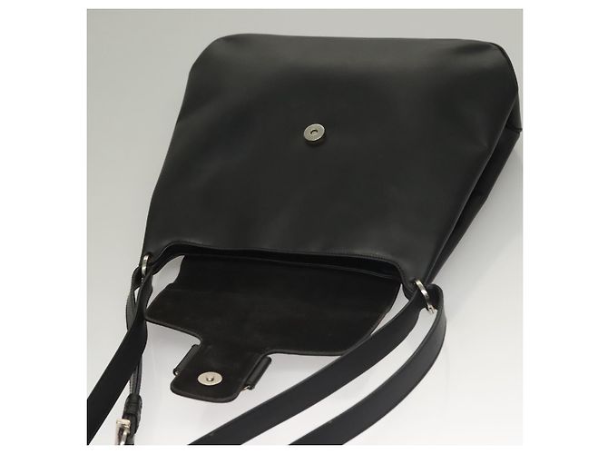 Borsa a Spalla Salvatore Ferragamo Vala Smalto Nero Oro Auth 135986 D'oro - vista 10