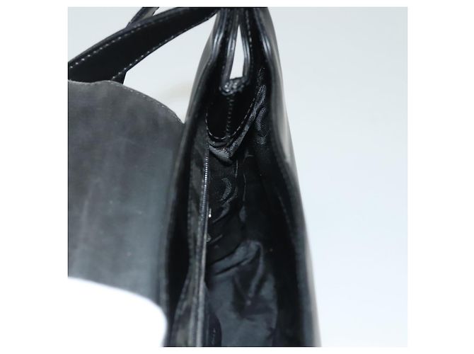 Borsa a Spalla Salvatore Ferragamo Vala Smalto Nero Oro Auth 135986 D'oro - vista 18