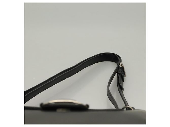 Borsa a Spalla Salvatore Ferragamo Vala Smalto Nero Oro Auth 135986 D'oro - vista 8