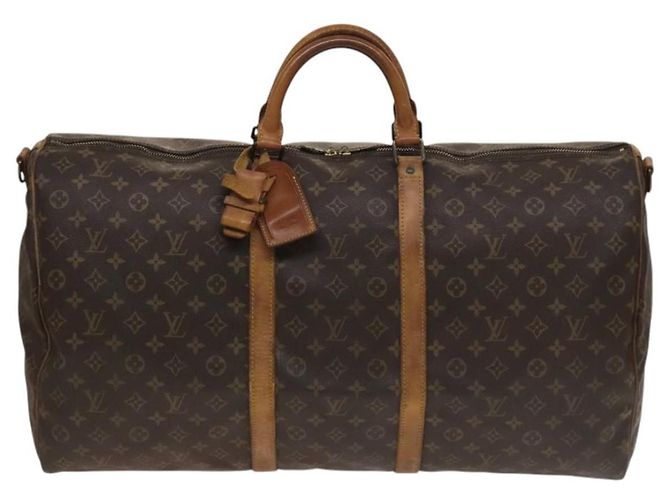 LOUIS VUITTON Monogram Keepall Bandouliere 60 Borsa Boston M41412 LV Auth 133720 Monogramma - vista 13
