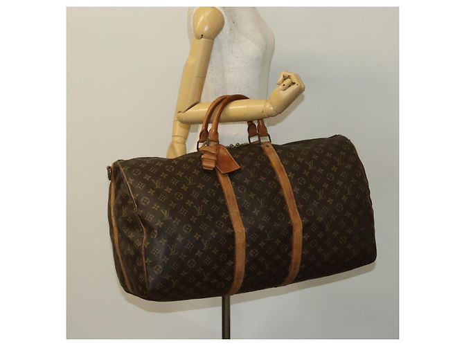 LOUIS VUITTON Monogram Keepall Bandouliere 60 Borsa Boston M41412 LV Auth 133720 Monogramma - vista 24