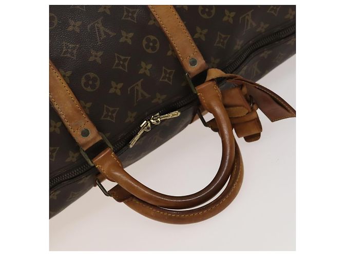 LOUIS VUITTON Monogram Keepall Bandouliere 60 Borsa Boston M41412 LV Auth 133720 Monogramma - vista 7