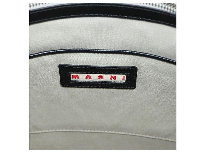 MARNI Tote Bag aus Leder Grün Authentisch 133065 - Ansicht 10