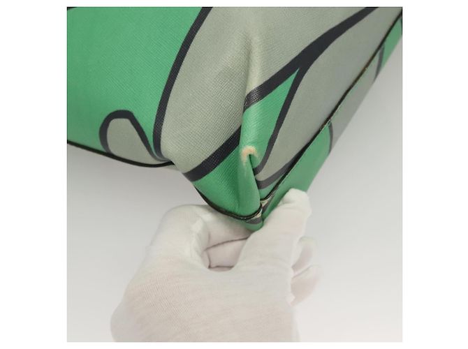 MARNI Tote Bag aus Leder Grün Authentisch 133065 - Ansicht 15