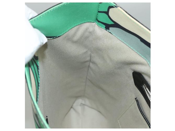 MARNI Tote Bag aus Leder Grün Authentisch 133065 - Ansicht 18