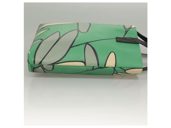 MARNI Tote Bag aus Leder Grün Authentisch 133065 - Ansicht 3