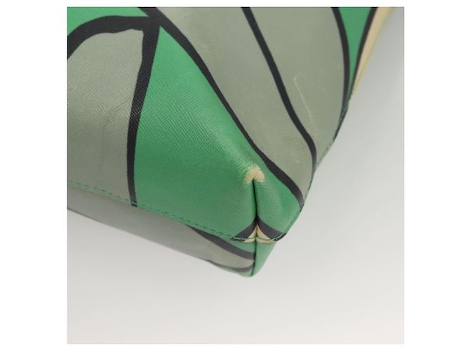 MARNI Tote Bag aus Leder Grün Authentisch 133065 - Ansicht 9