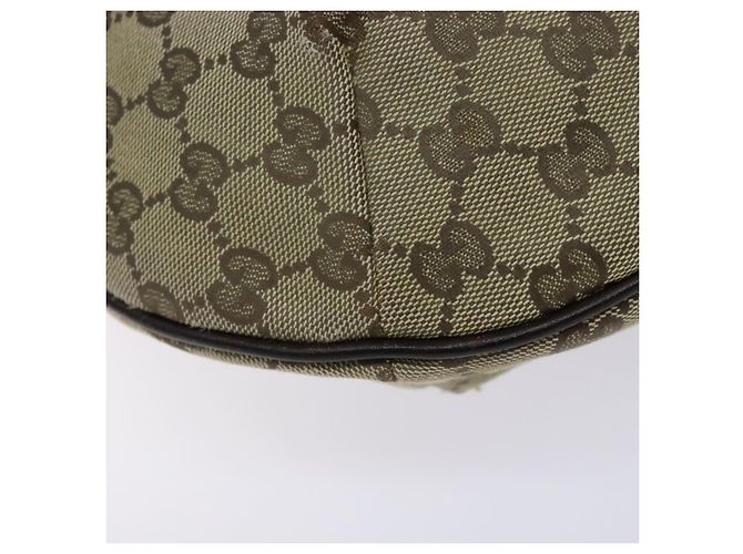 Borsa a Spalla GG Canvas Gucci Beige Oro 181092 Auth 134763 - vista 16
