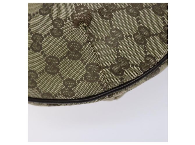Borsa a Spalla GG Canvas Gucci Beige Oro 181092 Auth 134763 - vista 18