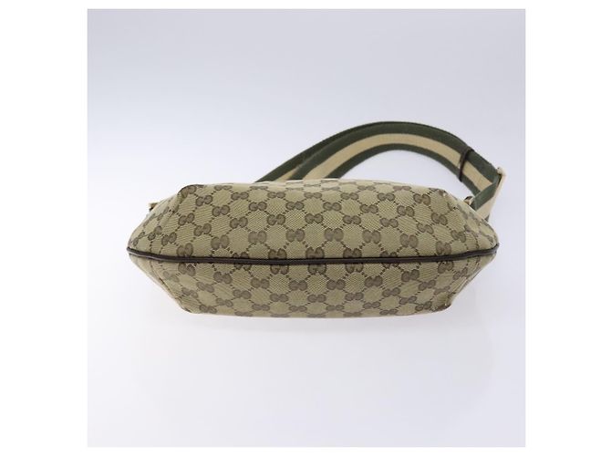 Borsa a Spalla GG Canvas Gucci Beige Oro 181092 Auth 134763 - vista 5