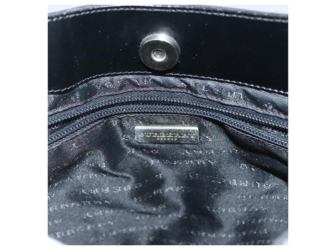 Borsa a spalla Burberry Nova Check PVC Beige Argento Auth ep10120 - vista 11