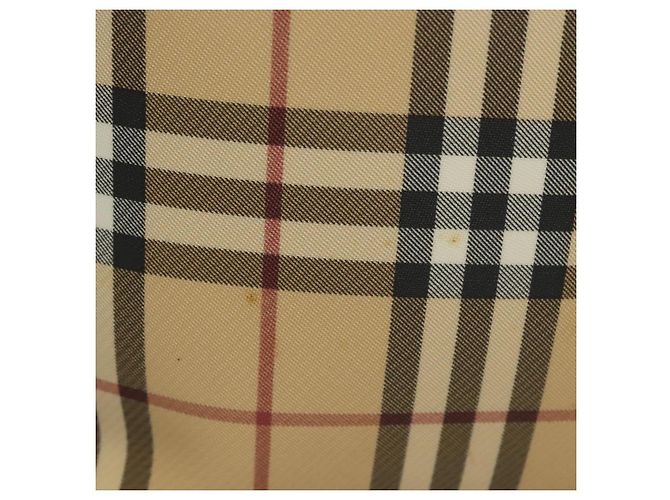Borsa a spalla Burberry Nova Check PVC Beige Argento Auth ep10120 - vista 3