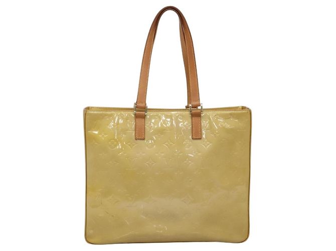 LOUIS VUITTON Monogram Vernis Columbus Tote Bag Beige M91023 LV Auth ep10083 - Ansicht 13