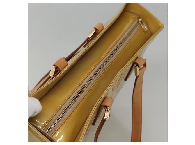 LOUIS VUITTON Monogram Vernis Columbus Tote Bag Beige M91023 LV Auth ep10083 - Ansicht 6