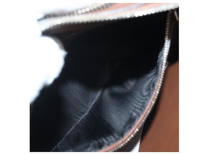 GUCCI Clutch in pelle marrone argento 337083 Auth sw1217 - vista 11
