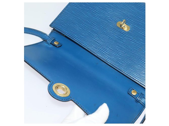 LOUIS VUITTON Epi Pochette Arche Borsa a Spalla Blu M52575 LV Auth 135621 - vista 19