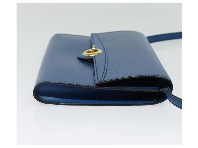 LOUIS VUITTON Epi Pochette Arche Borsa a Spalla Blu M52575 LV Auth 135621 - vista 4