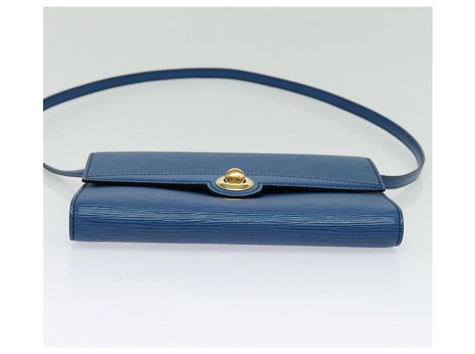 LOUIS VUITTON Epi Pochette Arche Borsa a Spalla Blu M52575 LV Auth 135621 - vista 5