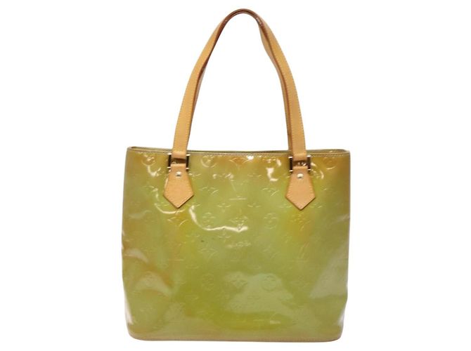 LOUIS VUITTON Borsa a Mano Monogram Vernis Houston Blu Baby M91005 LV Auth 135883 Blu chiaro - vista 13