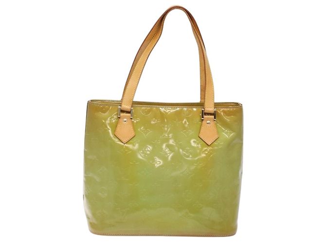 LOUIS VUITTON Borsa a Mano Monogram Vernis Houston Blu Baby M91005 LV Auth 135883 Blu chiaro - vista 2