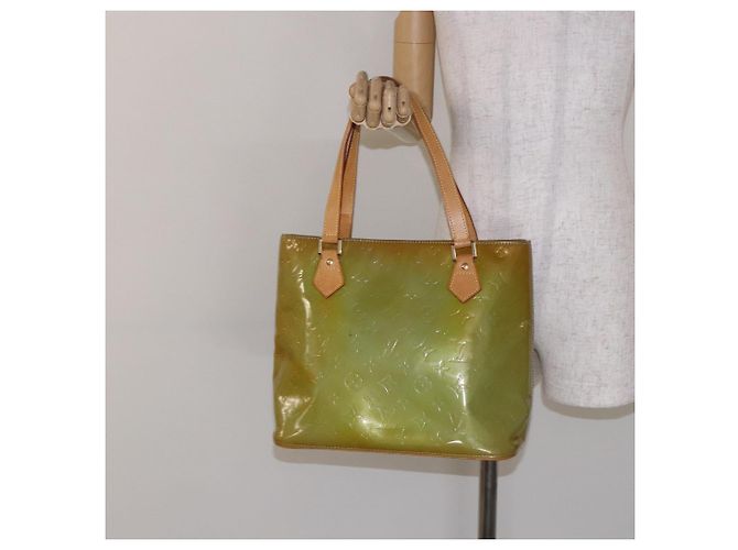 LOUIS VUITTON Borsa a Mano Monogram Vernis Houston Blu Baby M91005 LV Auth 135883 Blu chiaro - vista 25
