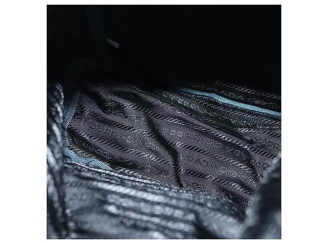 Zaino PRADA Satin Blu Auth yk19071 - vista 11