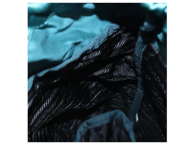 Zaino PRADA Satin Blu Auth yk19071 - vista 24