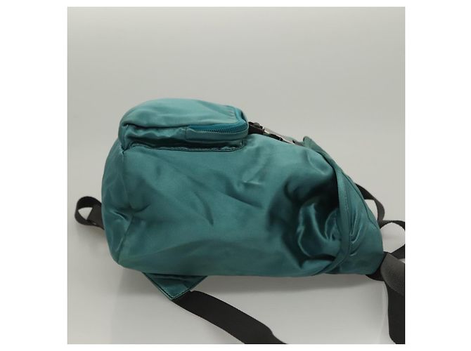 Zaino PRADA Satin Blu Auth yk19071 - vista 3