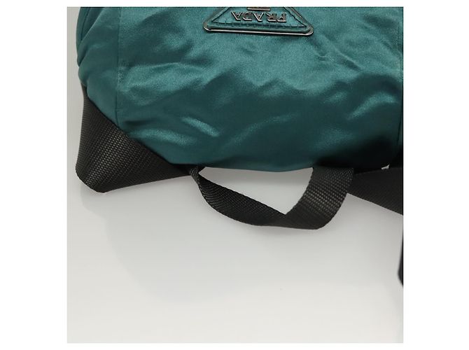 Zaino PRADA Satin Blu Auth yk19071 - vista 7
