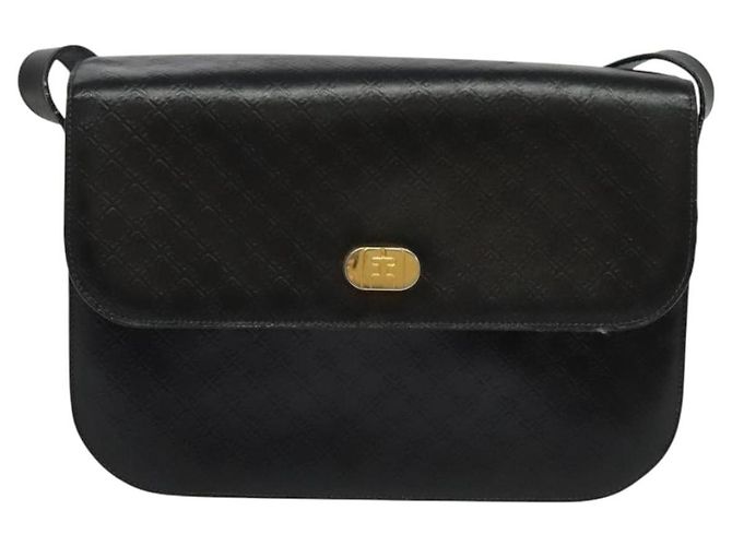 Schultertasche Salvatore Ferragamo aus schwarzem Leder mit Gold Auth sw1109 Golden - Ansicht 13