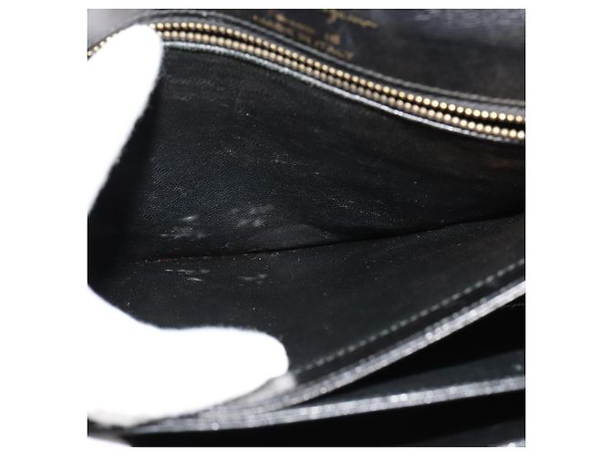 Schultertasche Salvatore Ferragamo aus schwarzem Leder mit Gold Auth sw1109 Golden - Ansicht 22