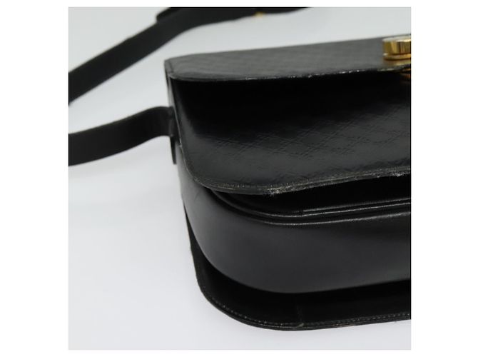 Schultertasche Salvatore Ferragamo aus schwarzem Leder mit Gold Auth sw1109 Golden - Ansicht 9