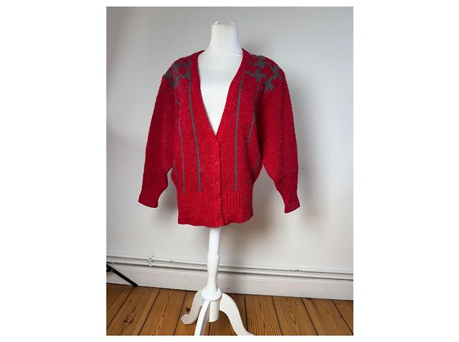 Vintage Dior Wool Sweater Red M - view 2