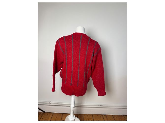 Vintage Dior Wool Sweater Red M - view 4