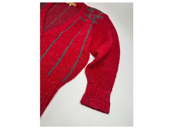 Vintage Dior Wool Sweater Red M - view 6