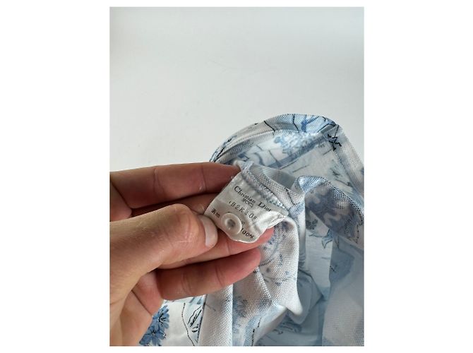 Polo Vintage Dior Blu Bianco M - vista 11