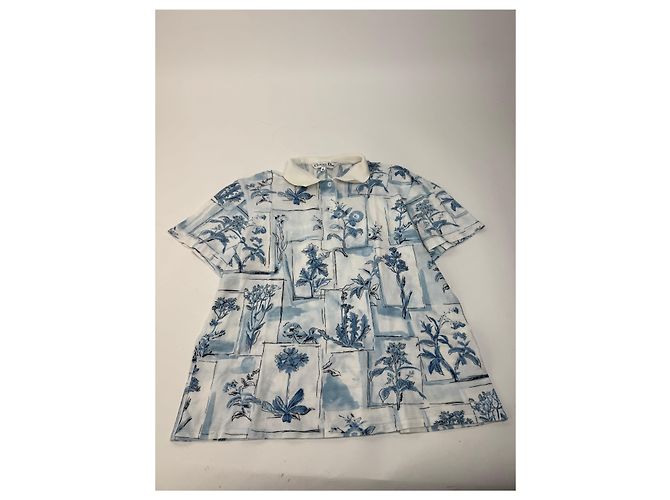 Polo Vintage Dior Blu Bianco M - vista 4