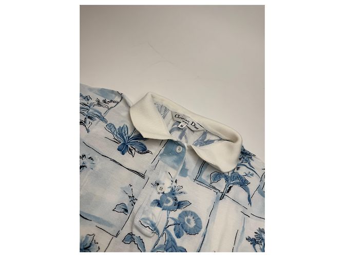 Polo Vintage Dior Blu Bianco M - vista 5