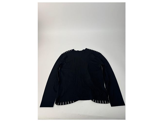 Maglione vintage Fendi in poliestere a righe M Nero - vista 12