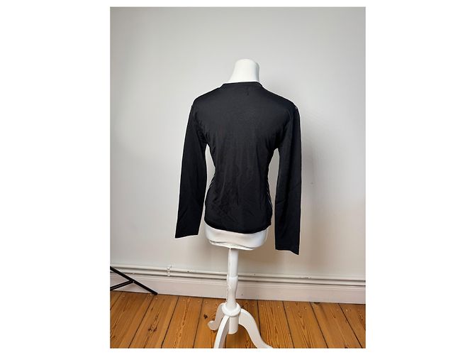 Maglione vintage Fendi in poliestere a righe M Nero - vista 14