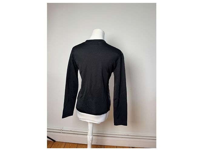 Maglione vintage Fendi in poliestere a righe M Nero - vista 3