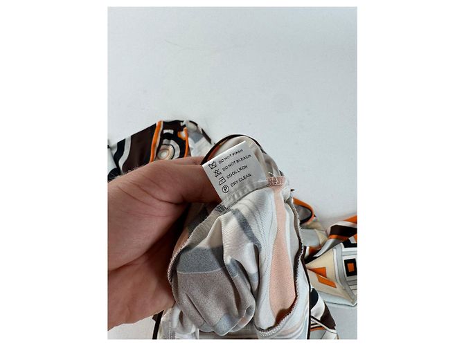 Emilio Pucci Felpa Vintage Pucci Seta M Arancione - vista 11