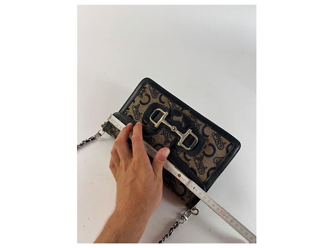 Céline Vintage Celine Macadam Monogram Grecy Tasche Kamel - Ansicht 10