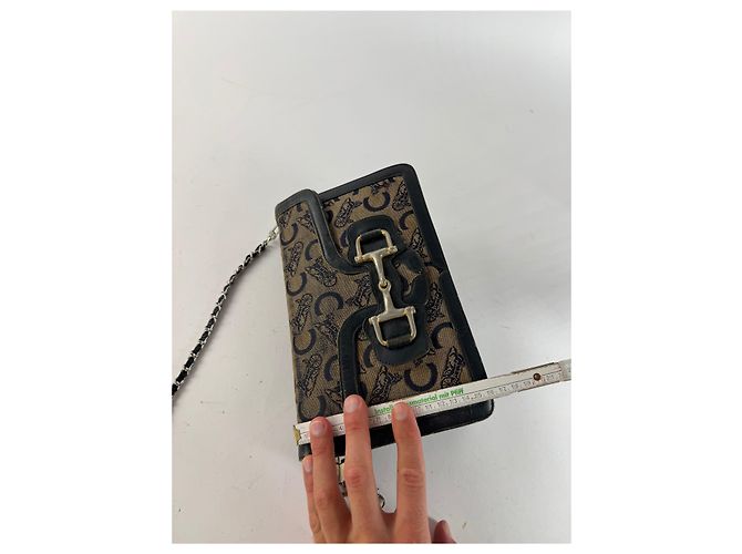 Céline Vintage Celine Macadam Monogram Grecy Tasche Kamel - Ansicht 12