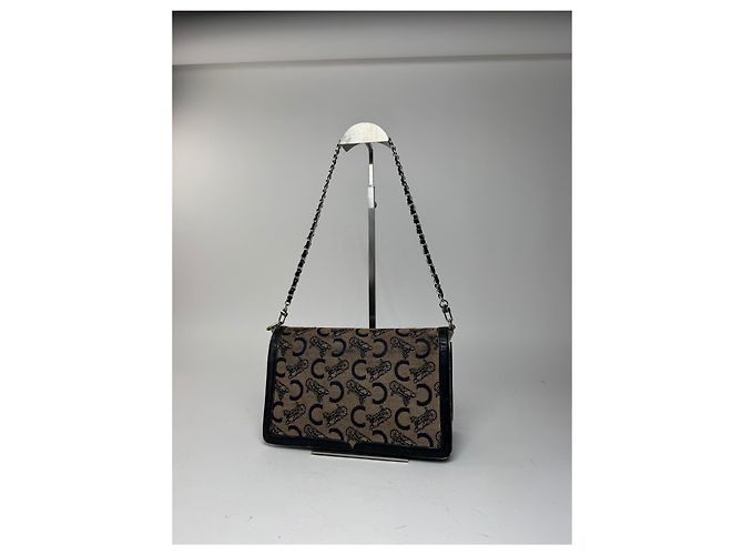 Céline Vintage Celine Macadam Monogram Grecy Tasche Kamel - Ansicht 15