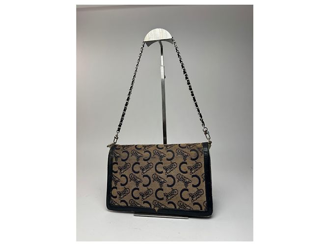 Céline Vintage Celine Macadam Monogram Grecy Tasche Kamel - Ansicht 2